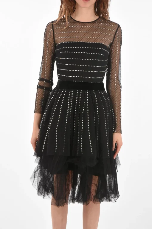 COUTURE EST.1978 Vestito CRYSTAL in Tulle con Strass>Philipp Plein Best