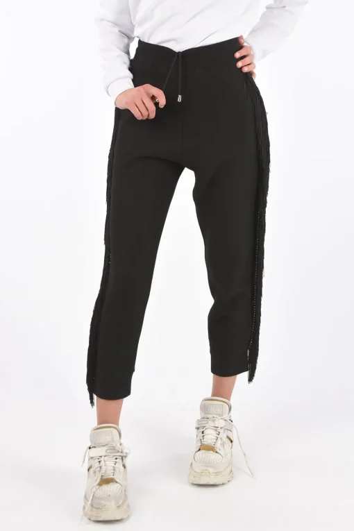 COUTURE Pantaloni gogger REVENGE con frange e borchie>Philipp Plein Online