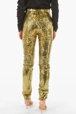 COUTURE Pantaloni Paillettati ELEGANT con Zip alla Caviglia>Philipp Plein Online