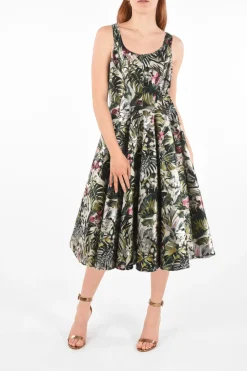 New COUTURE vestito a trapezio IT'S YOUR DECISION stampa floreale senza manica Donna Vestiti