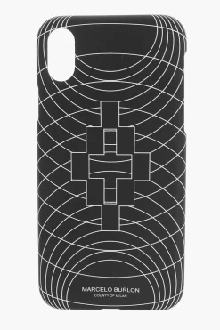 Cover iphone XS RSD TRANSPORTE EXCEP con stampa in rilievo>Marcelo Burlon New