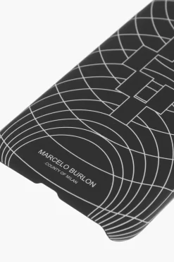 Cover iphone XS RSD TRANSPORTE EXCEP con stampa in rilievo>Marcelo Burlon New
