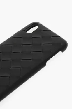 Discount Cover per I Phone XS MAX in Pelle Intrecciata Uomo Accessori Hi-Tech