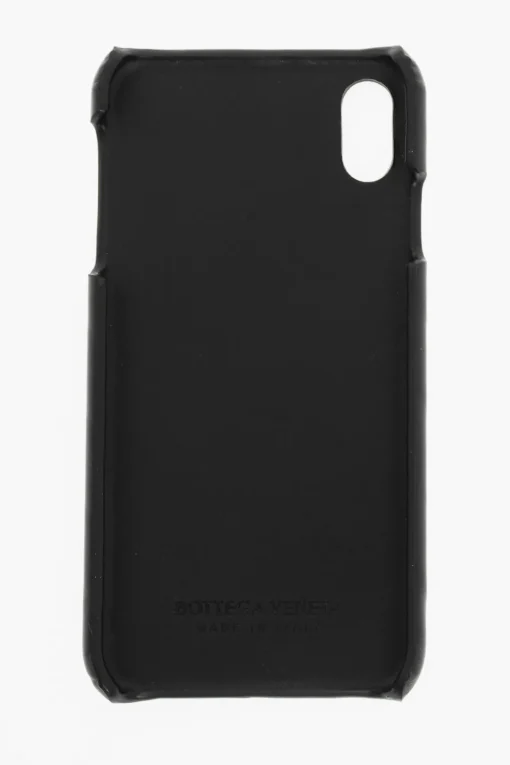 Discount Cover per I Phone XS MAX in Pelle Intrecciata Uomo Accessori Hi-Tech