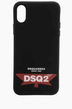 Cover per Iphone X in Tinta Unita con Dettaglio a Contrasto>Dsquared2 Discount