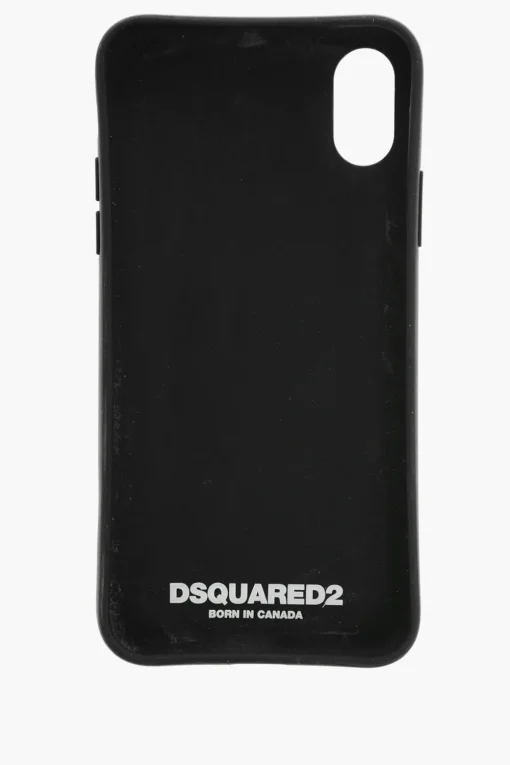 Cover per Iphone X in Tinta Unita con Dettaglio a Contrasto>Dsquared2 Discount
