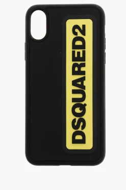 Discount Cover per Iphone X in Tinta Unita con Dettaglio a Contrasto Uomo Accessori Hi-Tech
