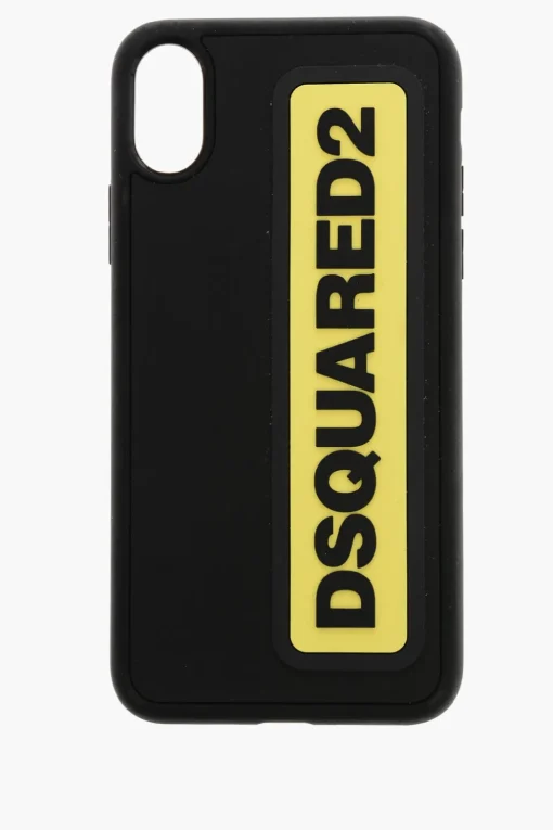 Discount Cover per Iphone X in Tinta Unita con Dettaglio a Contrasto Uomo Accessori Hi-Tech