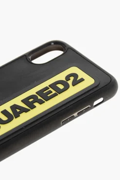 Discount Cover per Iphone X in Tinta Unita con Dettaglio a Contrasto Uomo Accessori Hi-Tech