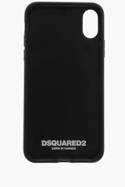 Discount Cover per Iphone X in Tinta Unita con Dettaglio a Contrasto Uomo Accessori Hi-Tech