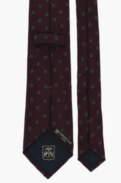 Discount Cravatta a Pois in Lana Uomo Cravatte