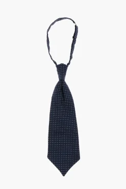 New Cravatta Ascot da Cerimonia con Micro Quadretti Uomo Cravatte