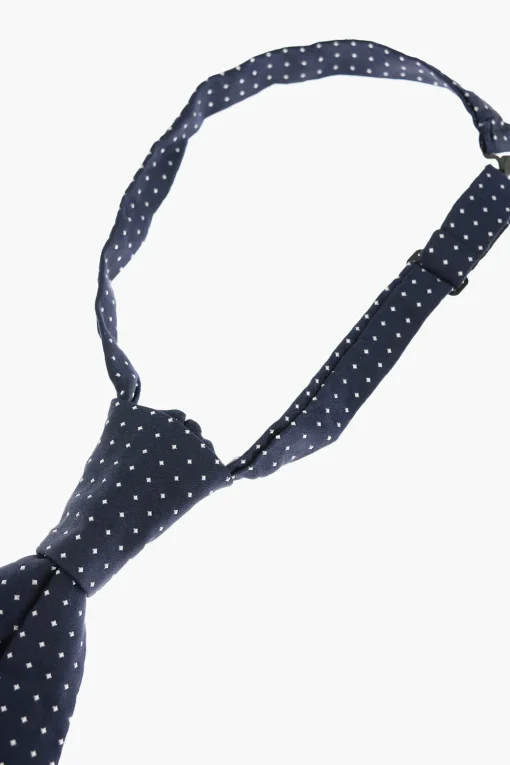 New Cravatta Ascot da Cerimonia con Micro Quadretti Uomo Cravatte