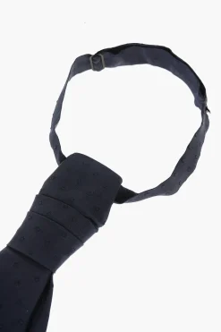 New Cravatta Ascot da Cerimonia in Seta a Pois Uomo Cravatte