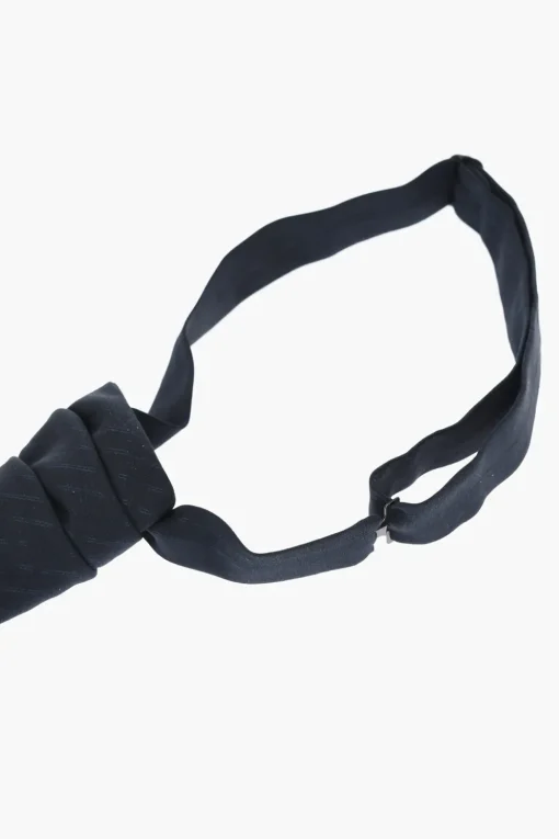 Cravatta Ascot In Lana A Righe Ton-Sur-Ton>Corneliani Fashion