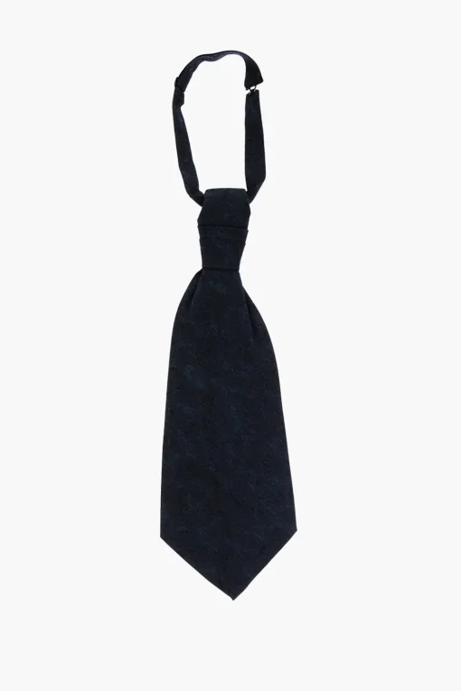 Outlet Cravatta Ascot in Misto Seta Uomo Cravatte