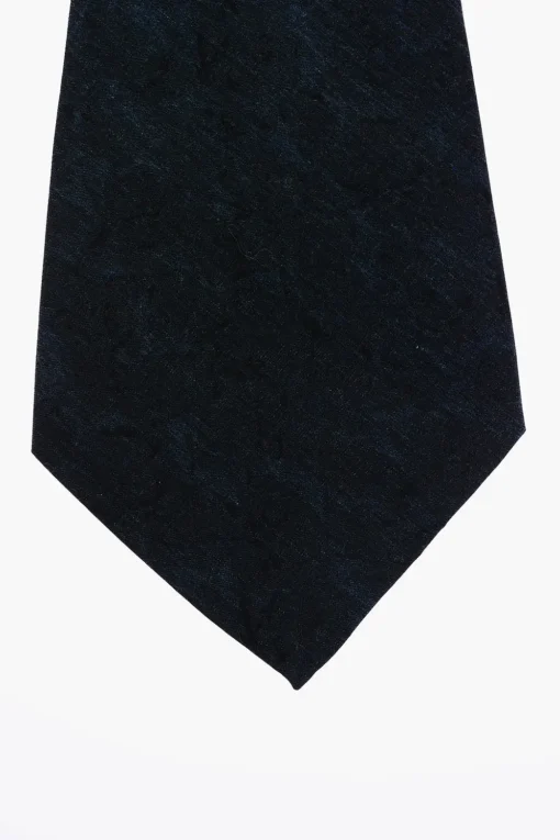 Outlet Cravatta Ascot in Misto Seta Uomo Cravatte