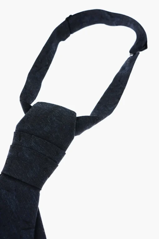 Outlet Cravatta Ascot in Misto Seta Uomo Cravatte