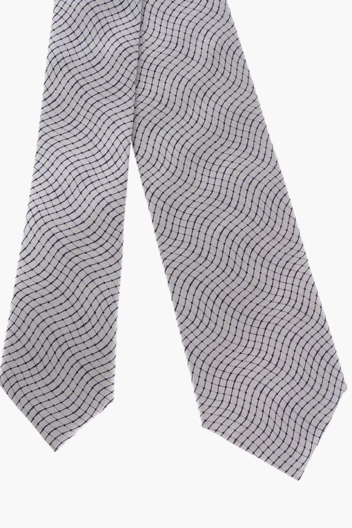 Sale Cravatta Ascot in Seta con Colletto Regolabile Uomo Cravatte