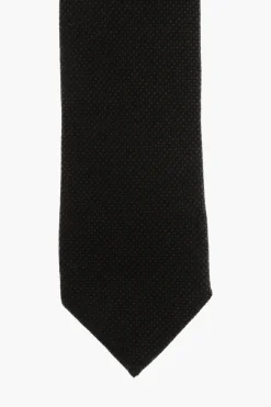 Sale Cravatta in Cashmere Motivo Micro Pois Uomo Cravatte