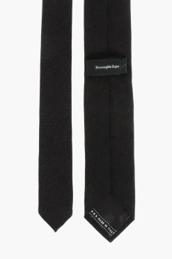 Sale Cravatta in Cashmere Motivo Micro Pois Uomo Cravatte
