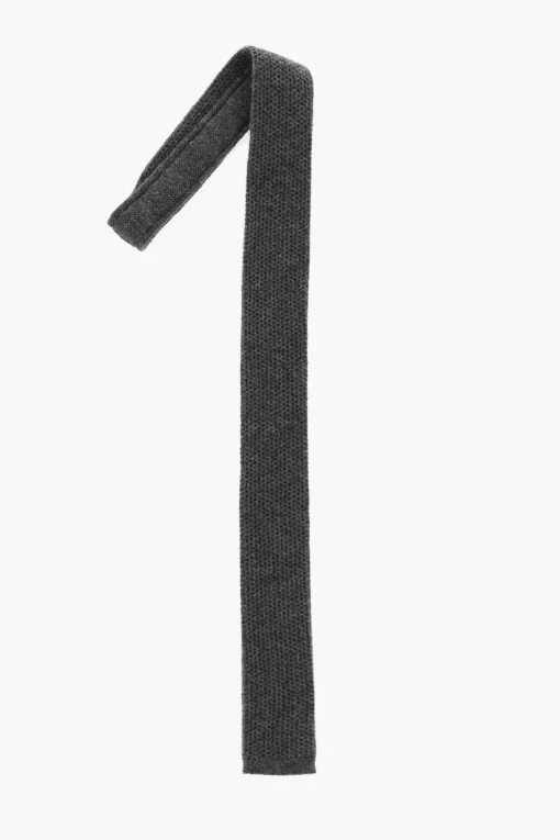 Outlet Cravatta in Maglia di Cashmere Uomo Cravatte