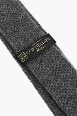 Outlet Cravatta in Maglia di Cashmere Uomo Cravatte