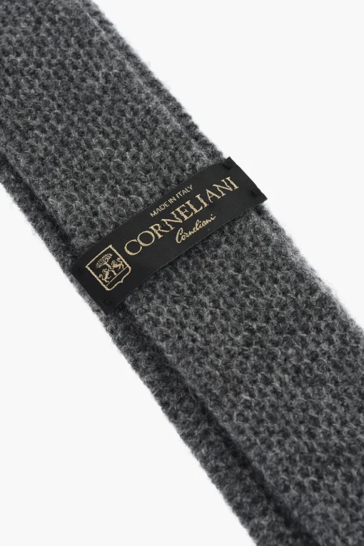 Outlet Cravatta in Maglia di Cashmere Uomo Cravatte