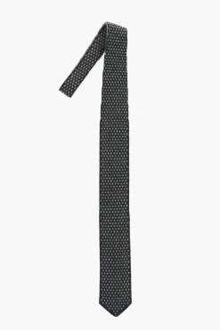 Clearance Cravatta in Maglia di Cashmere con Motivo a Pois Uomo Cravatte