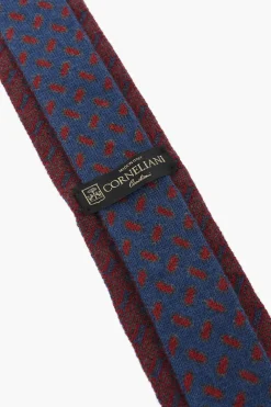 Cravatta in Misto Cashmere con Motivo Geometrico></noscript>Corneliani Fashion