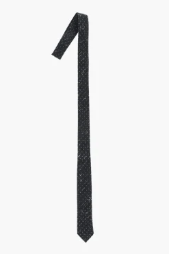 Cravatta in Misto Cotone con Motivo a Pois>Corneliani Sale