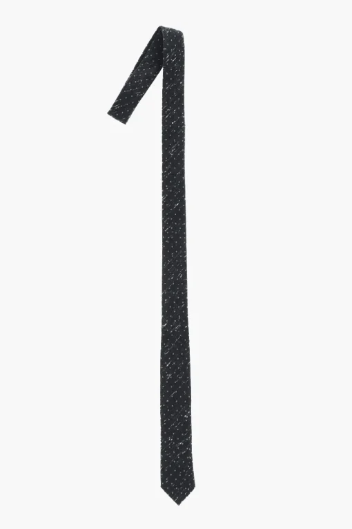 Cravatta in Misto Cotone con Motivo a Pois>Corneliani Sale