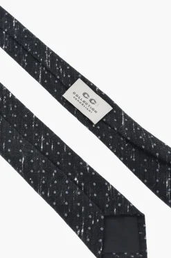 Cravatta in Misto Cotone con Motivo a Pois></noscript>Corneliani Sale