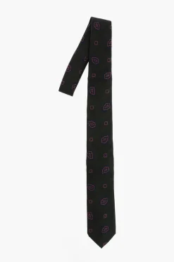 Cravatta in Misto Seta con Motivo Paisley>Corneliani Sale