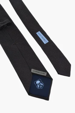 Cravatta in Satin di Seta a Pois></noscript>Corneliani New