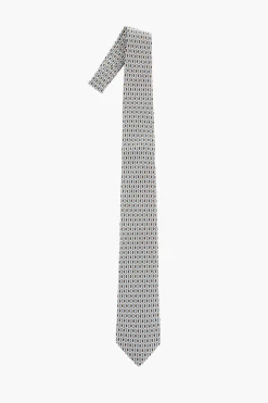 Cravatta in Seta a Motivo Geometrico>Corneliani Discount