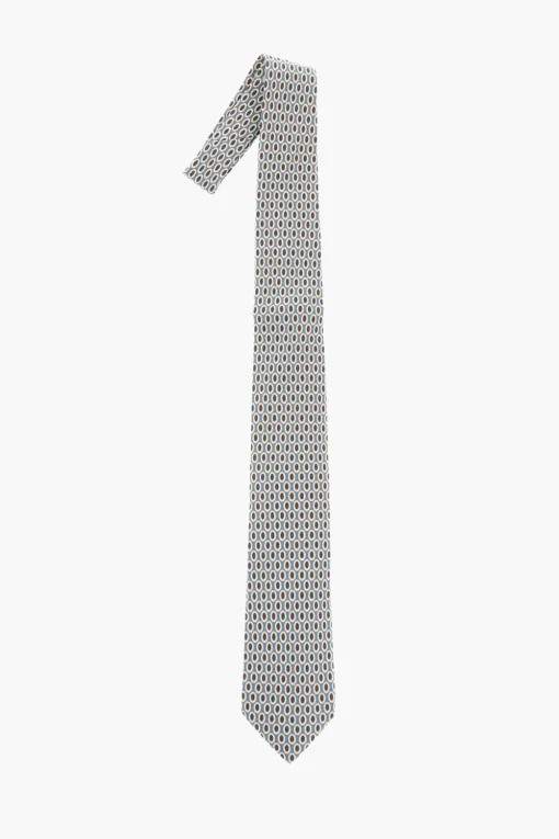 Cravatta in Seta a Motivo Geometrico>Corneliani Discount