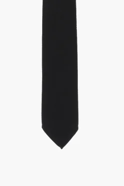 Cravatta in Seta a Tinta Unita con Micro Motivi>Dsquared2 Clearance
