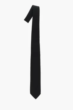 Cravatta in Seta a Tinta Unita con Micro Motivi>Dsquared2 Clearance