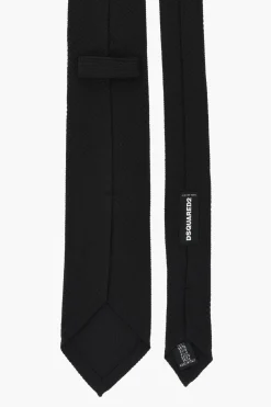 Cravatta in Seta a Tinta Unita con Micro Motivi></noscript>Dsquared2 Clearance