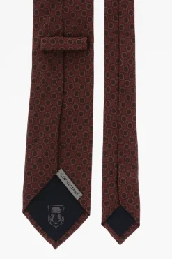 Cravatta in Seta con Motivo></noscript>Corneliani Online