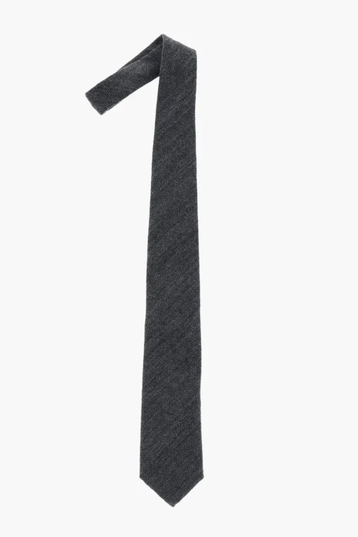 Best Cravatta Plain Herringbone Bicolore Uomo Cravatte