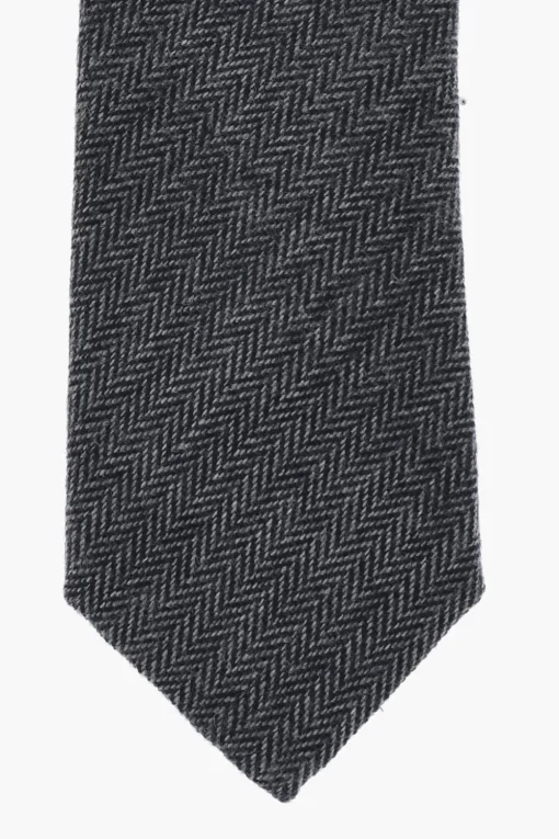 Best Cravatta Plain Herringbone Bicolore Uomo Cravatte