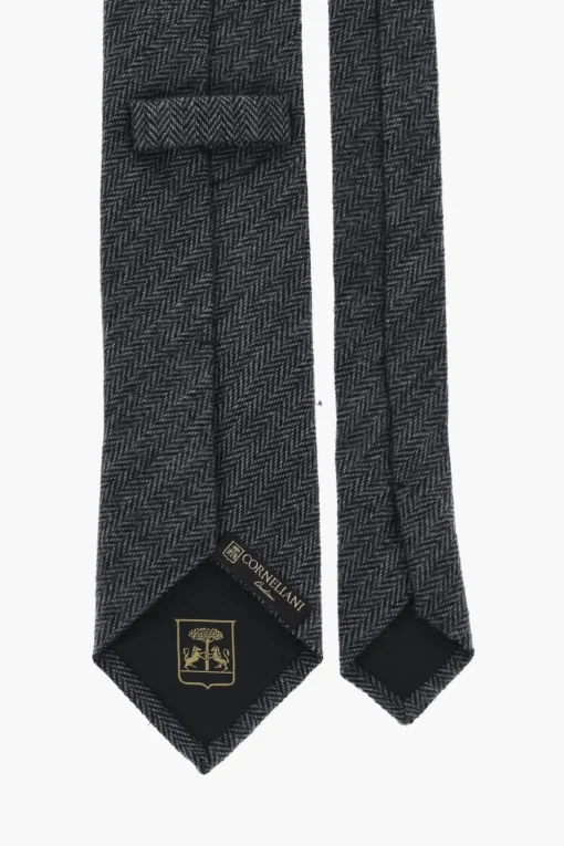 Best Cravatta Plain Herringbone Bicolore Uomo Cravatte