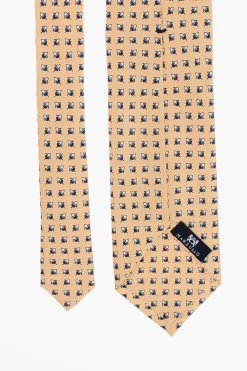 Discount Cravatta SETTEPIEGHE in Seta Fantasia Uomo Cravatte