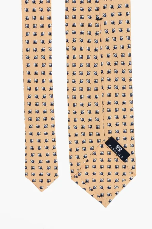 Discount Cravatta SETTEPIEGHE in Seta Fantasia Uomo Cravatte