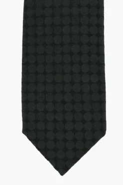Outlet Cravatta Slim in Seta Jacquard Uomo Cravatte