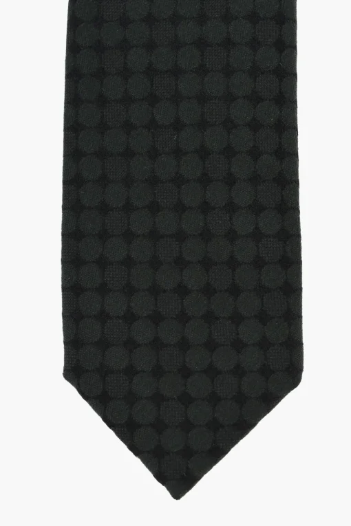 Outlet Cravatta Slim in Seta Jacquard Uomo Cravatte