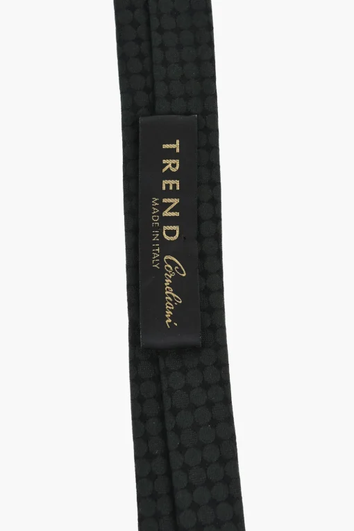 Outlet Cravatta Slim in Seta Jacquard Uomo Cravatte