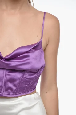 Online Crop Top CELIA con Collo ad Anello Donna T-Shirts E Tops